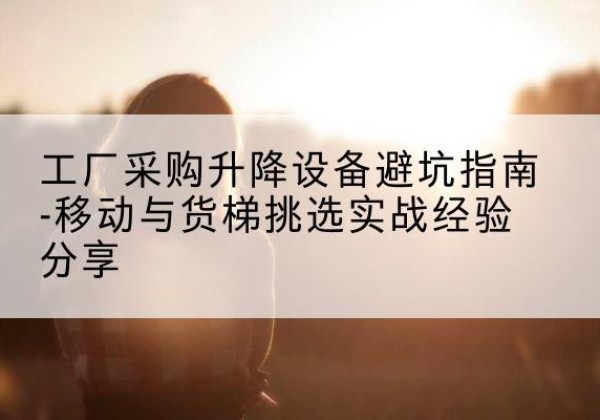 赫山移动式升降机怎么选-工厂采购升降设备避坑指南-移动与货梯挑选实战经验分享
